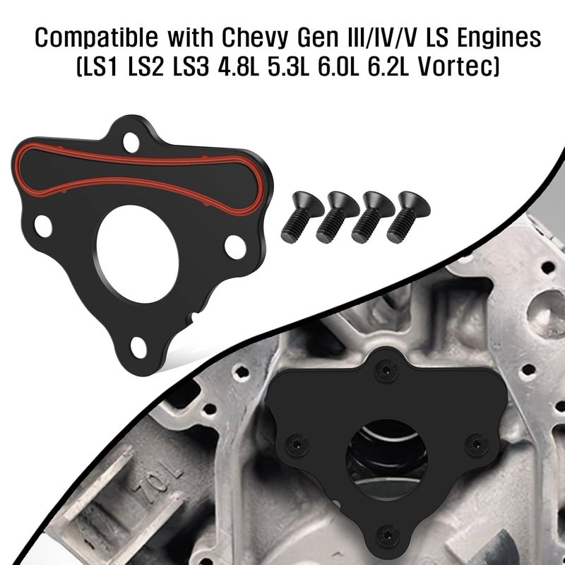 RSHEXJI Camshaft Retainer Plate Gasket & Bolt Kit Compatible with GM Gen 3, 4, 5 LS & LT Engines – Fits LS1 LS2 LS3 L83 L86 L87 4.8L 5.3L 6.0L 6.2L – Replaces 12589016, BTR89016 - Image 2